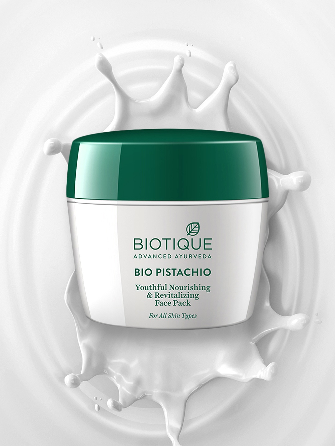 

Biotique Bio Pistachio Youthful Nourishing & Revitalizing Sustainable Face Pack, White