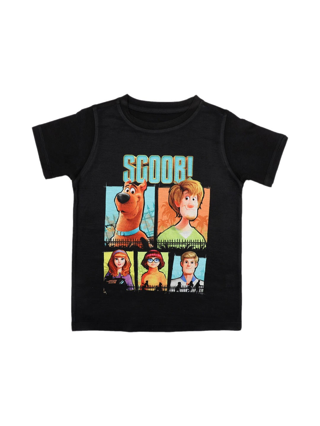

Scooby Doo by Wear Your Mind Boys Black Scooby Doo Printed T-shirt