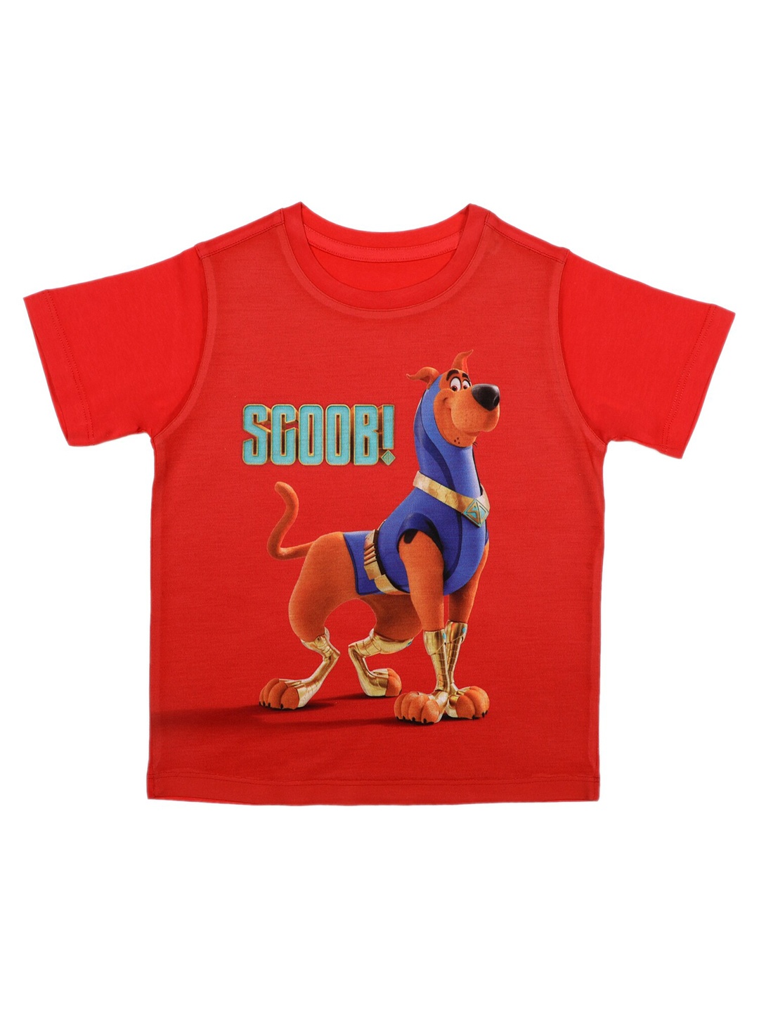 

Scooby Doo by Wear Your Mind Boys Red & Blue Scooby Doo Printed Applique T-shirt