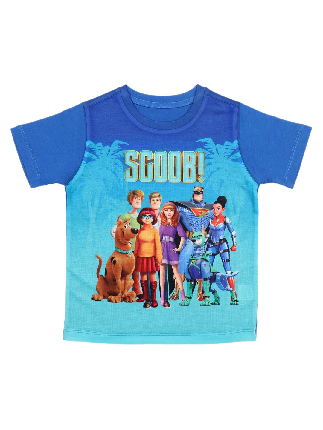 

Scooby Doo by Wear Your Mind Boys Blue High Neck Pockets T-shirt