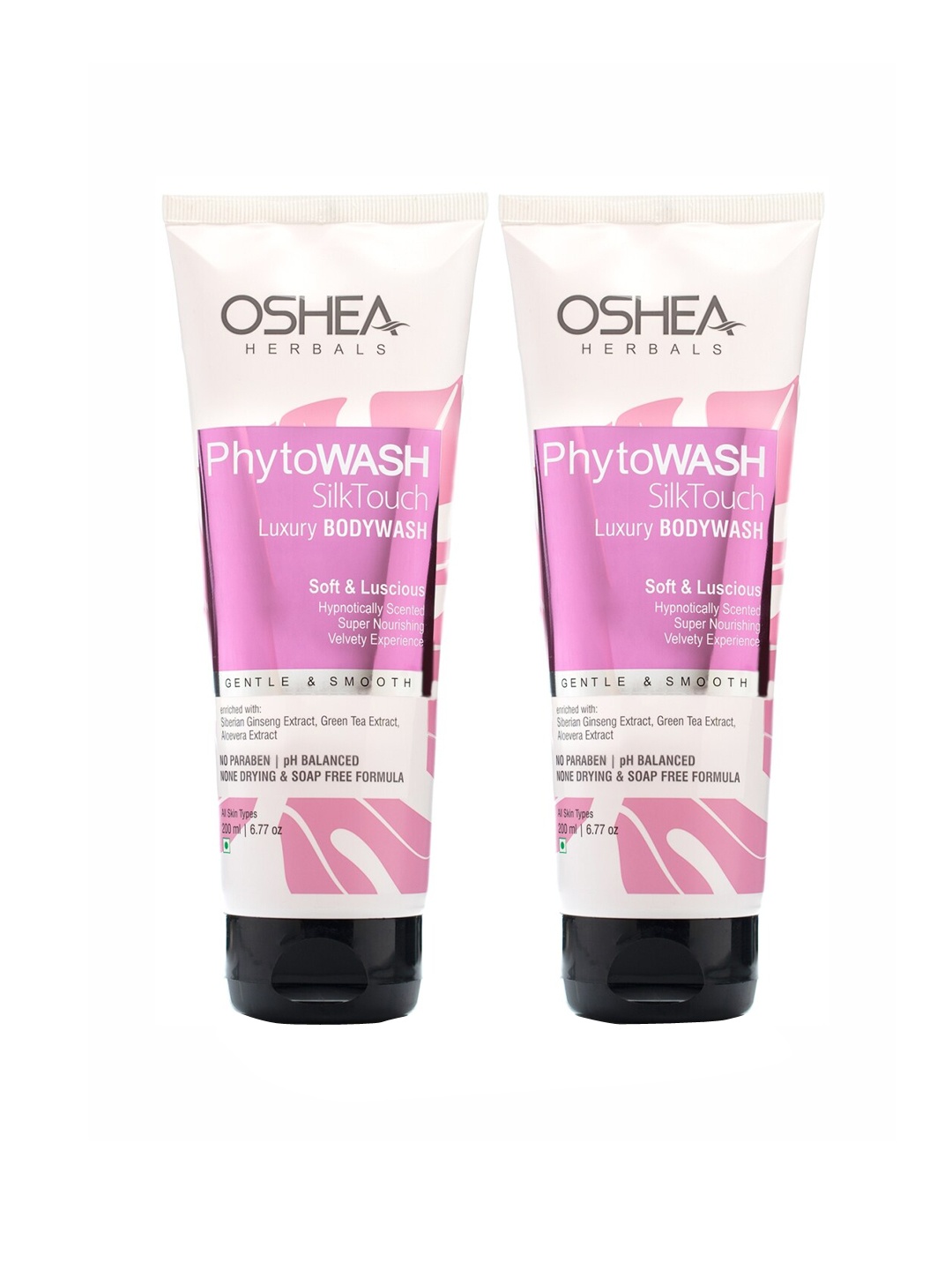 

Oshea Herbals Pack Of 2 Phytowash Silk Touch Luxury Bodywash, Pink