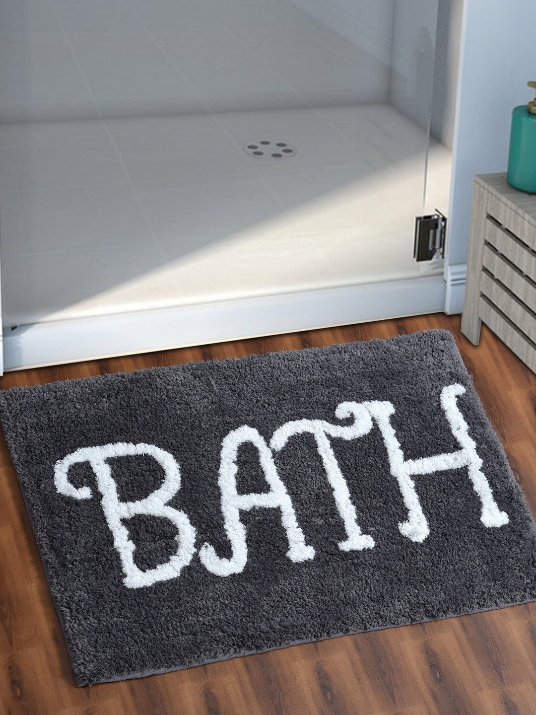 

AEROHAVEN Grey 1850 GSM Microfiber Bath Rug