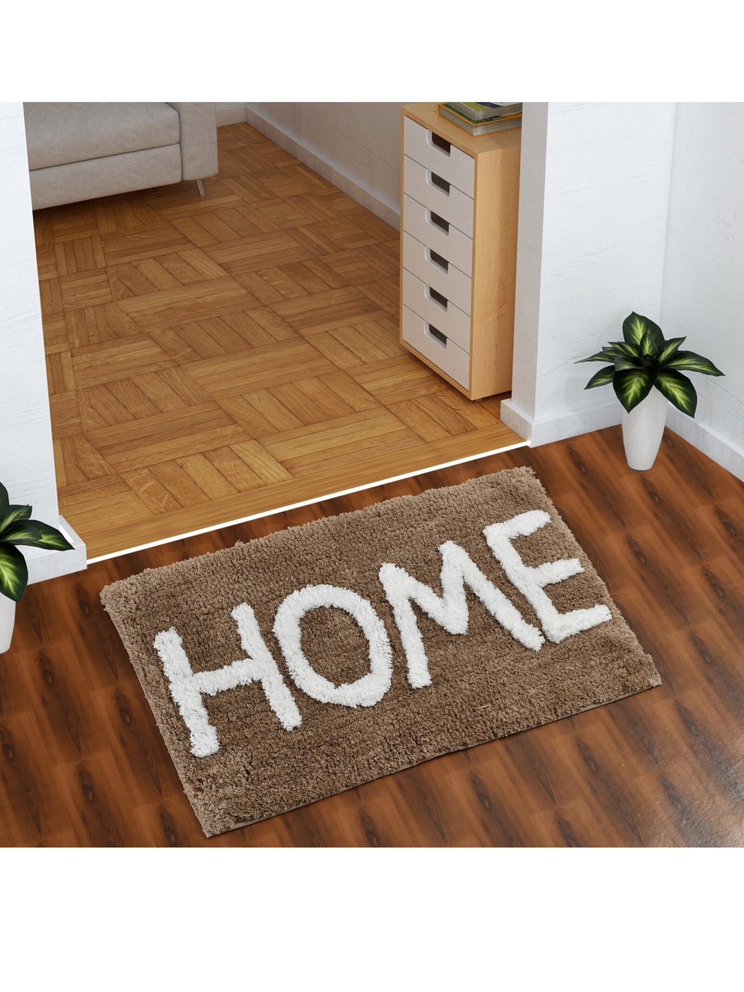 

AEROHAVEN Coffee Brown Home Design 1850 GSM Anti-Skid Microfiber Bath Mat
