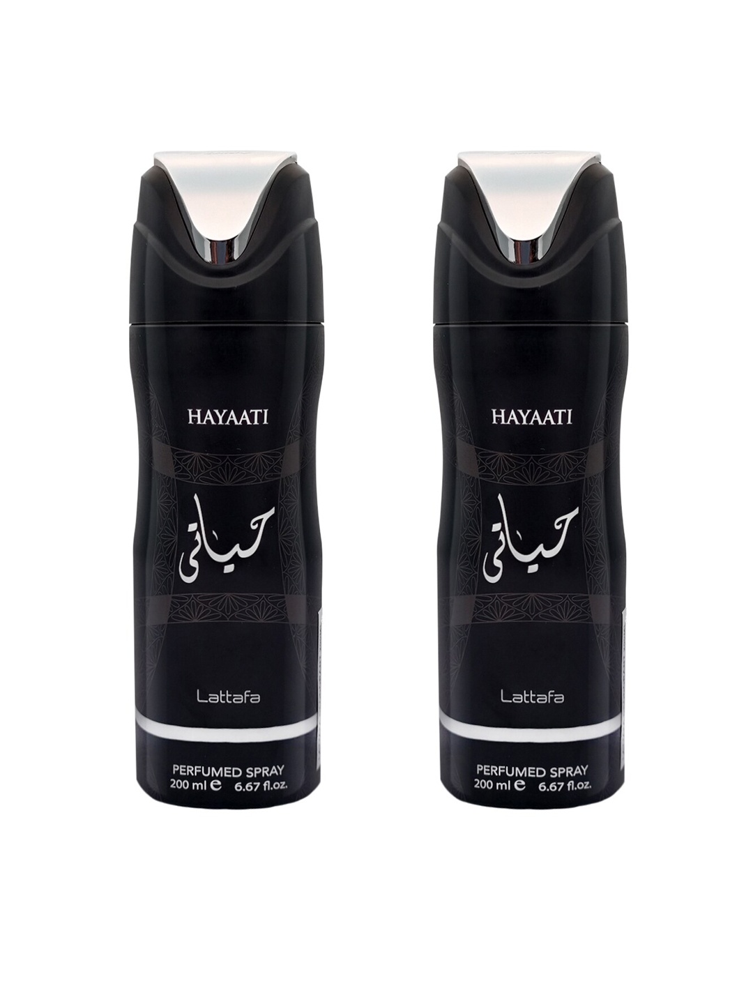 

Lattafa Men Set Of 2 Hayati Deodorant Perfumed Body Sprays 200 ml Each, Na