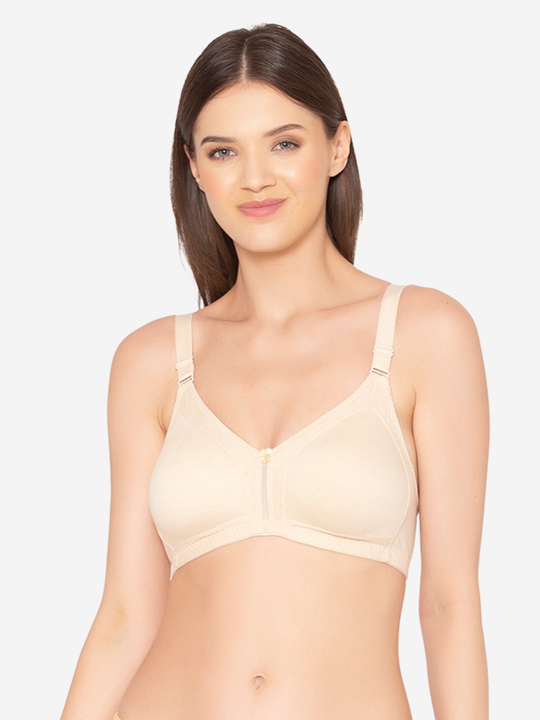 

Groversons Paris Beauty Beige Full Coverage Lightly-Padded Cotton Minimizer Bra