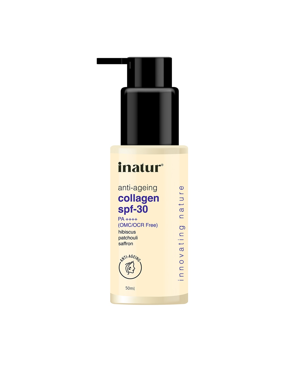 

Inatur Collagen Day Cream SPF30 50 g, White