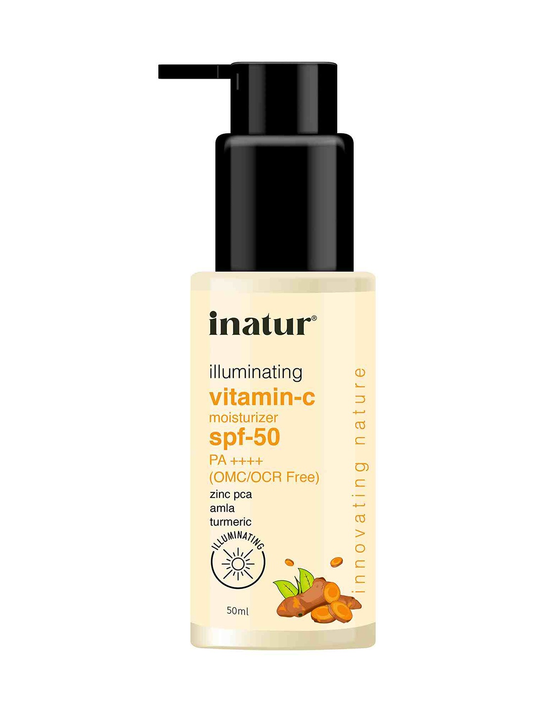 

Inatur SPF-50 Vitamin C Day Cream 50g UVA/UVB Protection, White