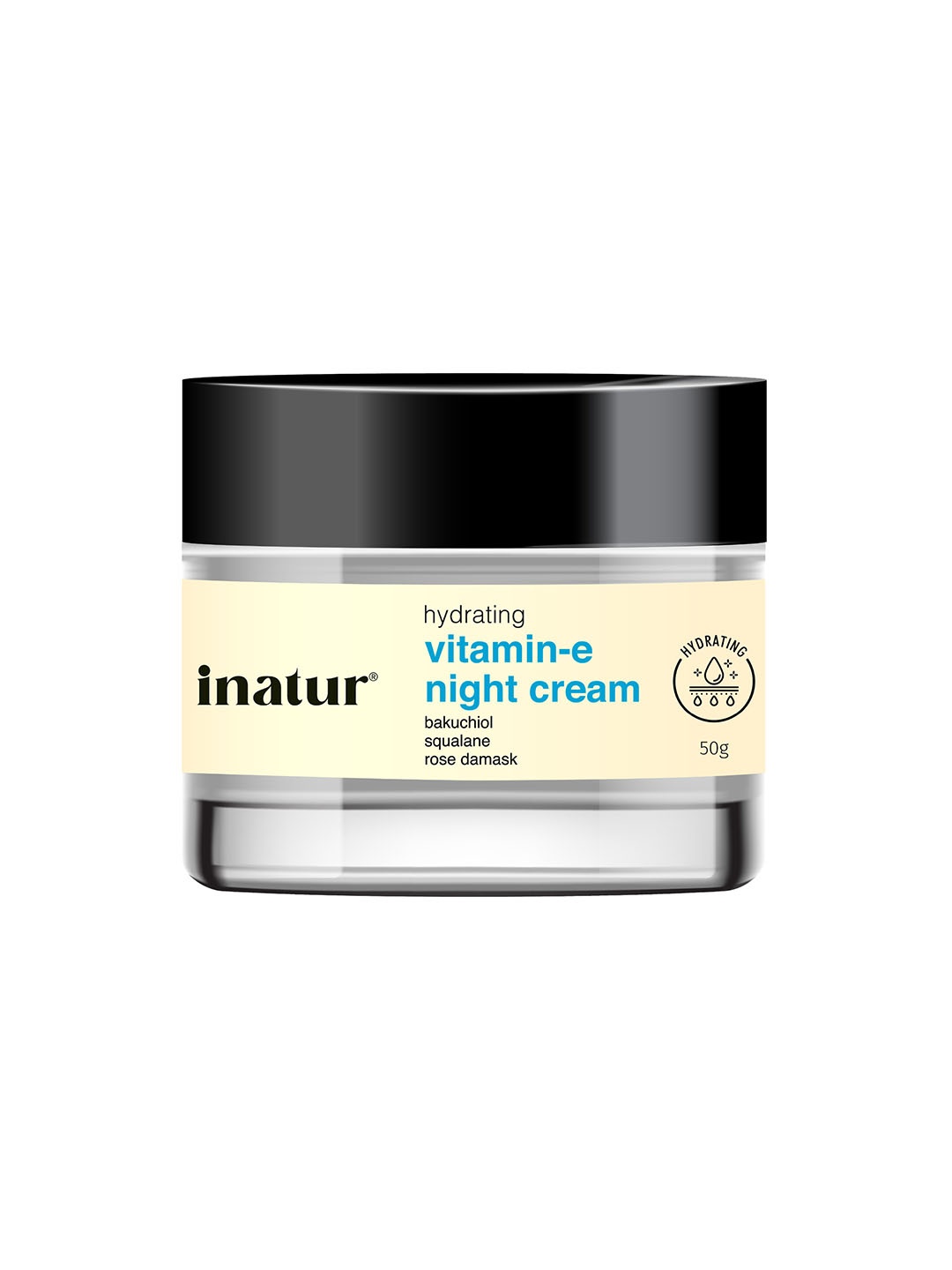 

Inatur Vitamin E Night Cream 50 g, White