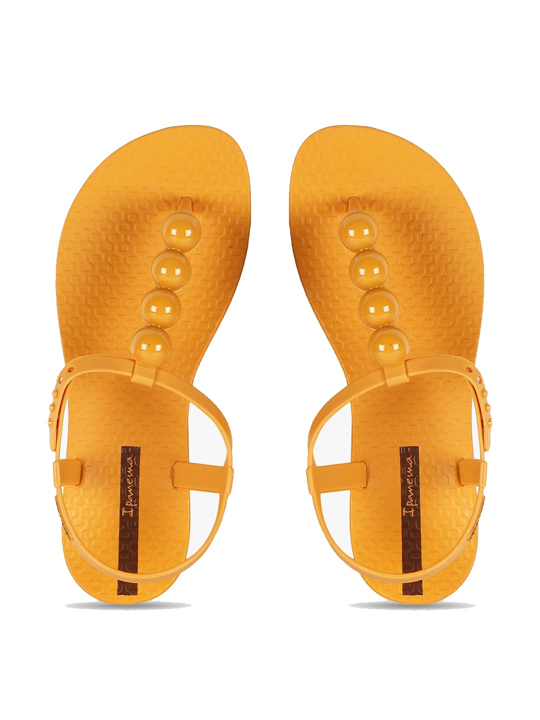 

iPanema Women Yellow Textured Open Toe Flats