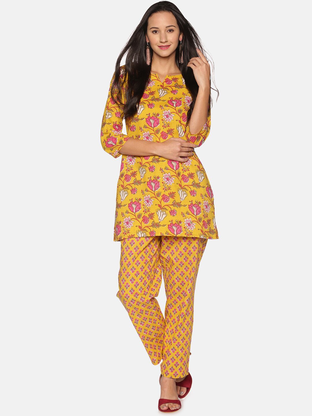 

Palakh Women Mustard