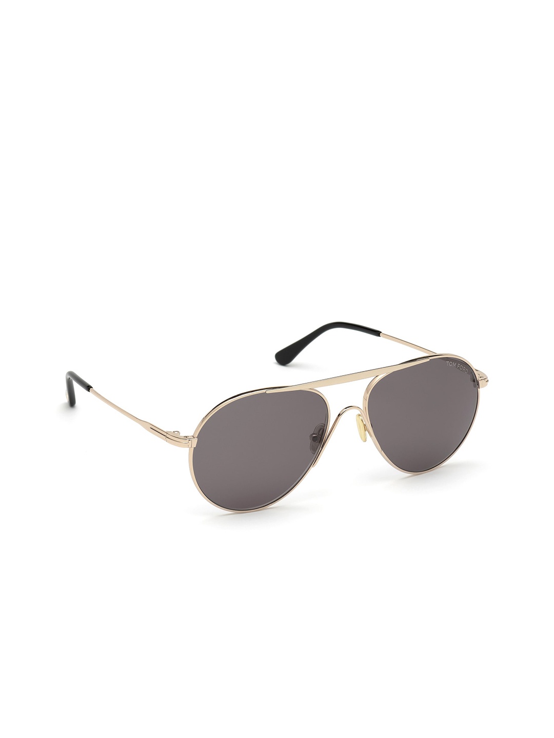 

Tom Ford Men Green Lens & Gold-Toned Aviator Sunglasses with UV Protected Lens