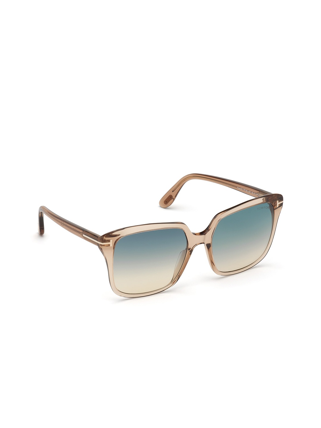 

Tom Ford Women Blue Lens & Brown Oversized Sunglasses with UV Protected Lens