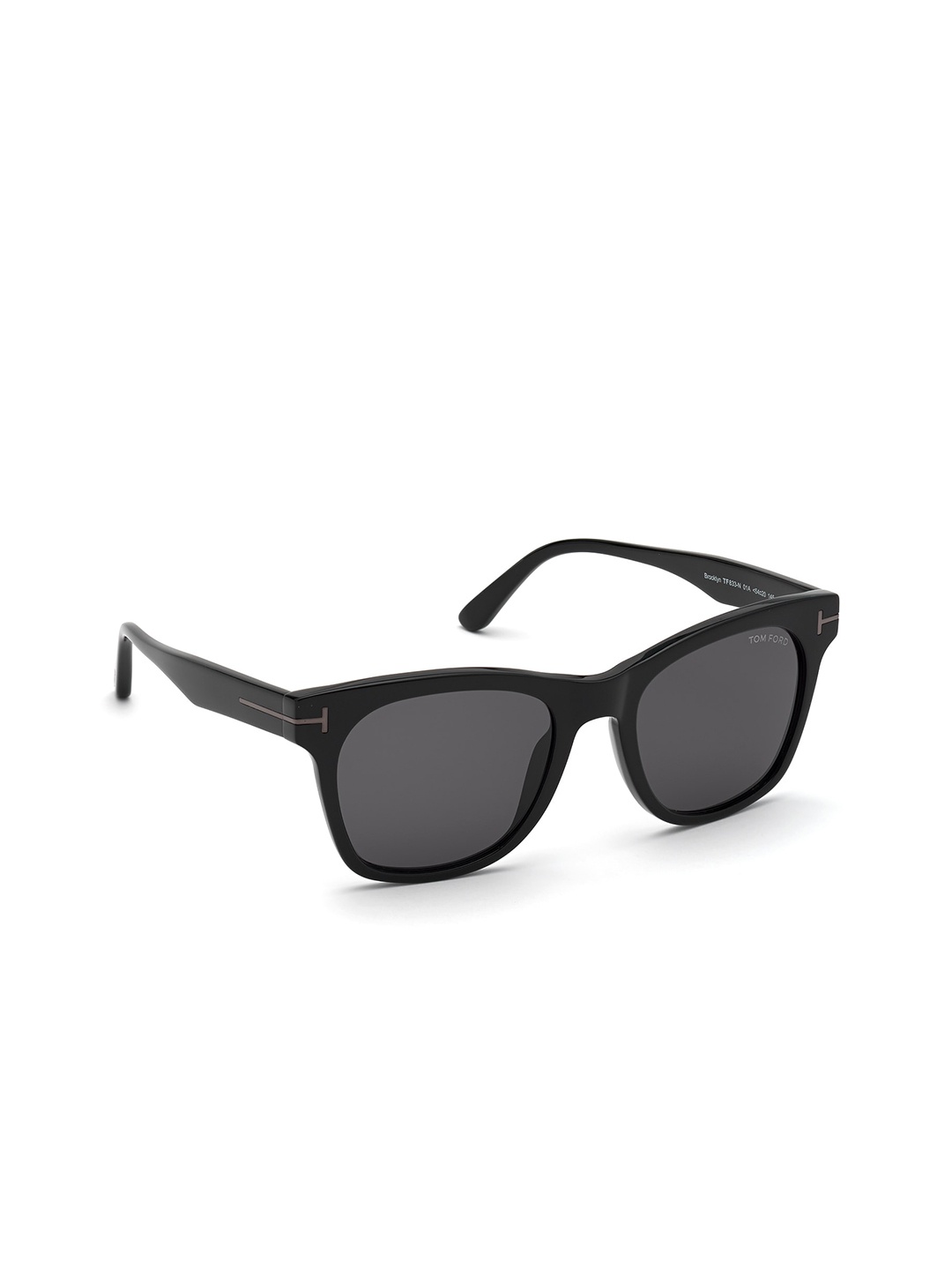 

Tom Ford Men Grey Lens & Black Wayfarer Sunglasses FT0833-N 52 01A