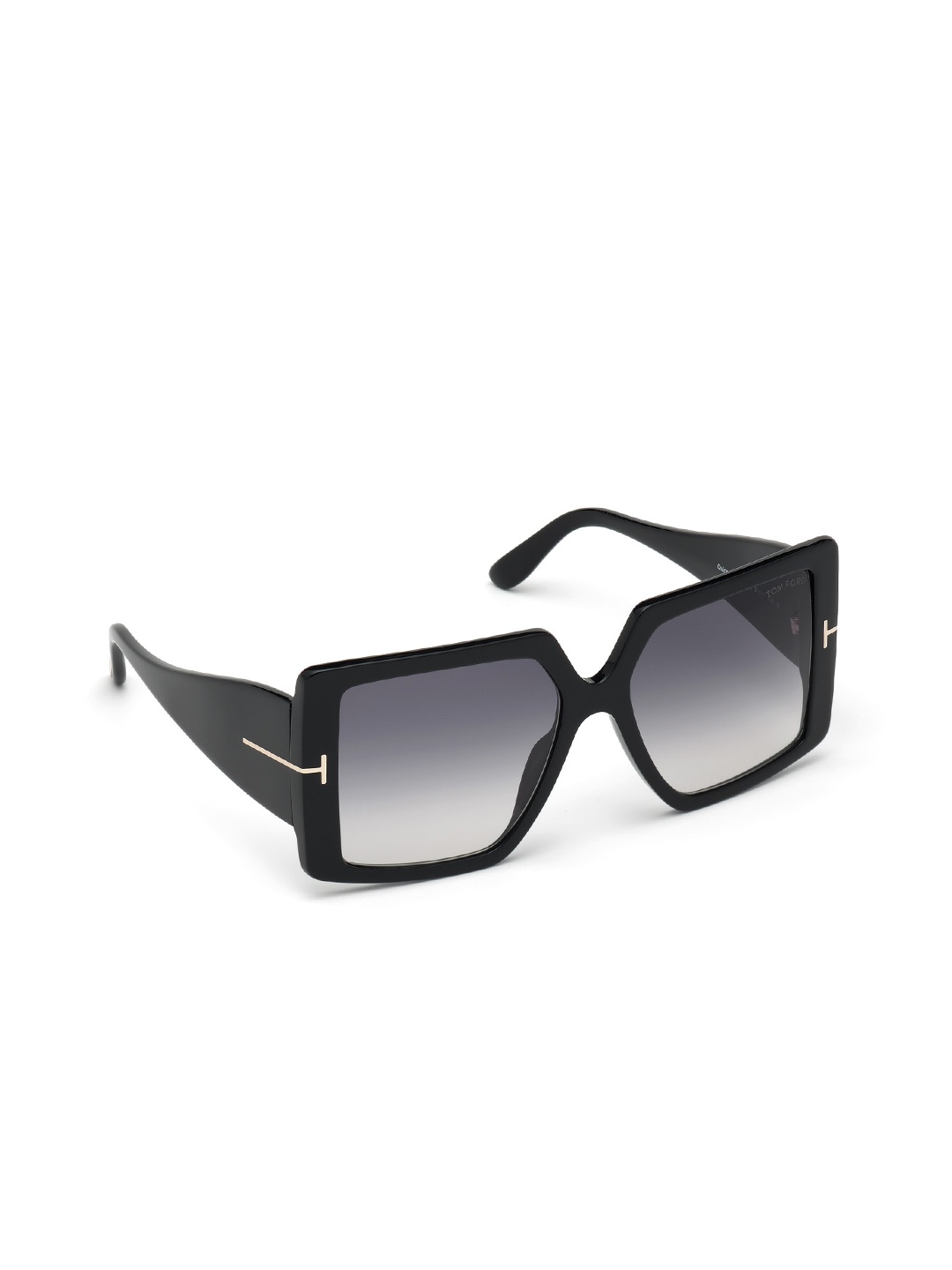 

Tom Ford Women Grey Lens & Black Oversized Sunglasses with UV Protected Lens FT0790 57 01B