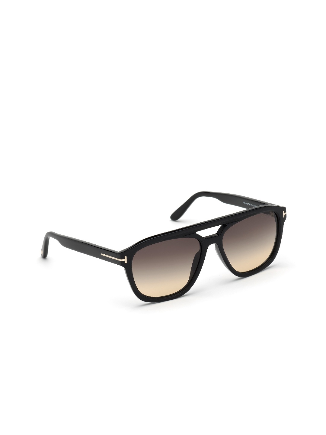 

Tom Ford Men Blue Lens & Black Square Sunglasses with UV Protected Lens