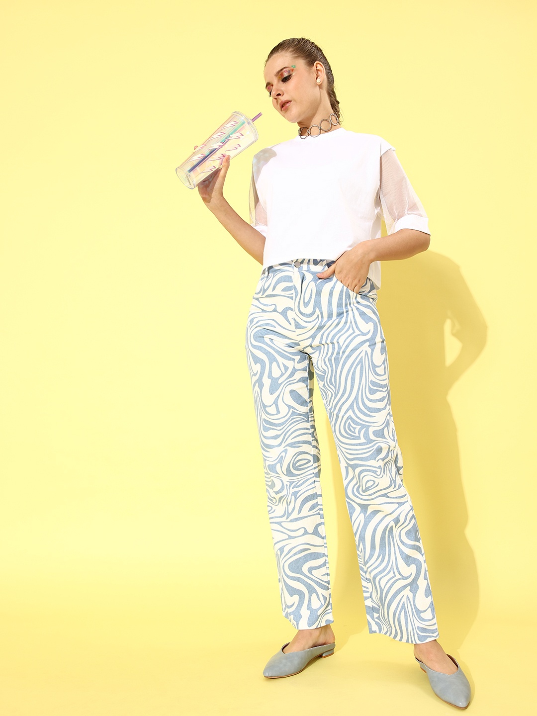 

Kook N Keech Women White Solid Pure Cotton Regular Top