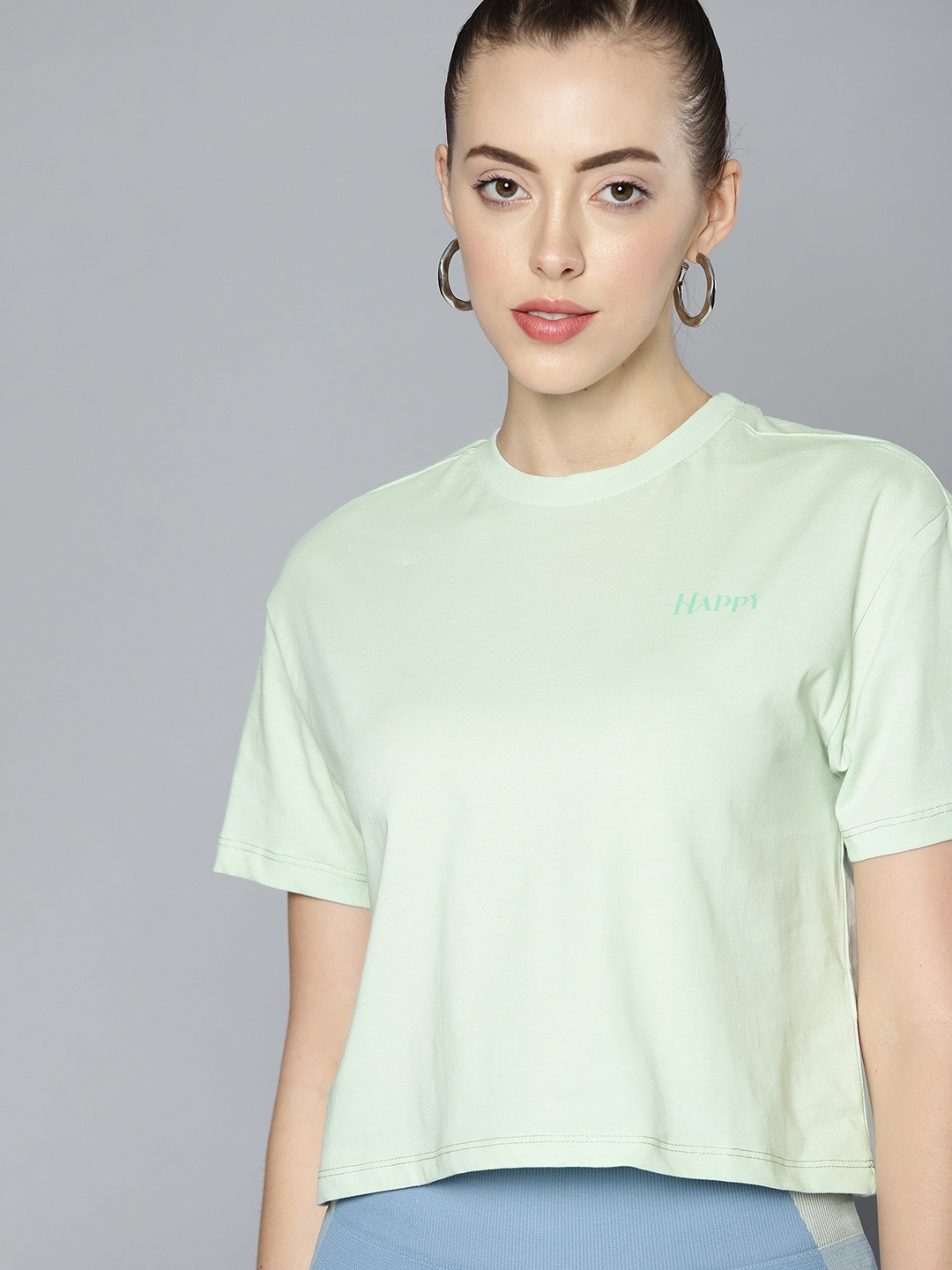 

Kook N Keech Women Green Topography Printed Pure Cotton T-shirt