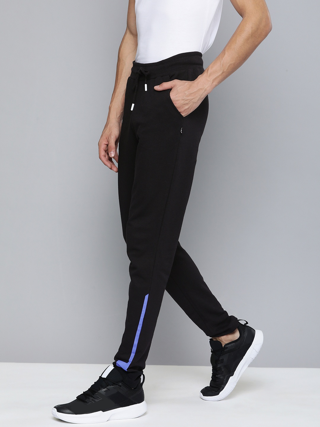 

Kook N Keech Disney Men Black Colourblocked Mid Rise Elasticated Track Pants