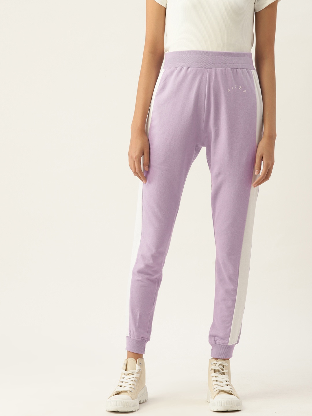 

Kook N Keech Women Pure Cotton Solid Joggers, Lavender