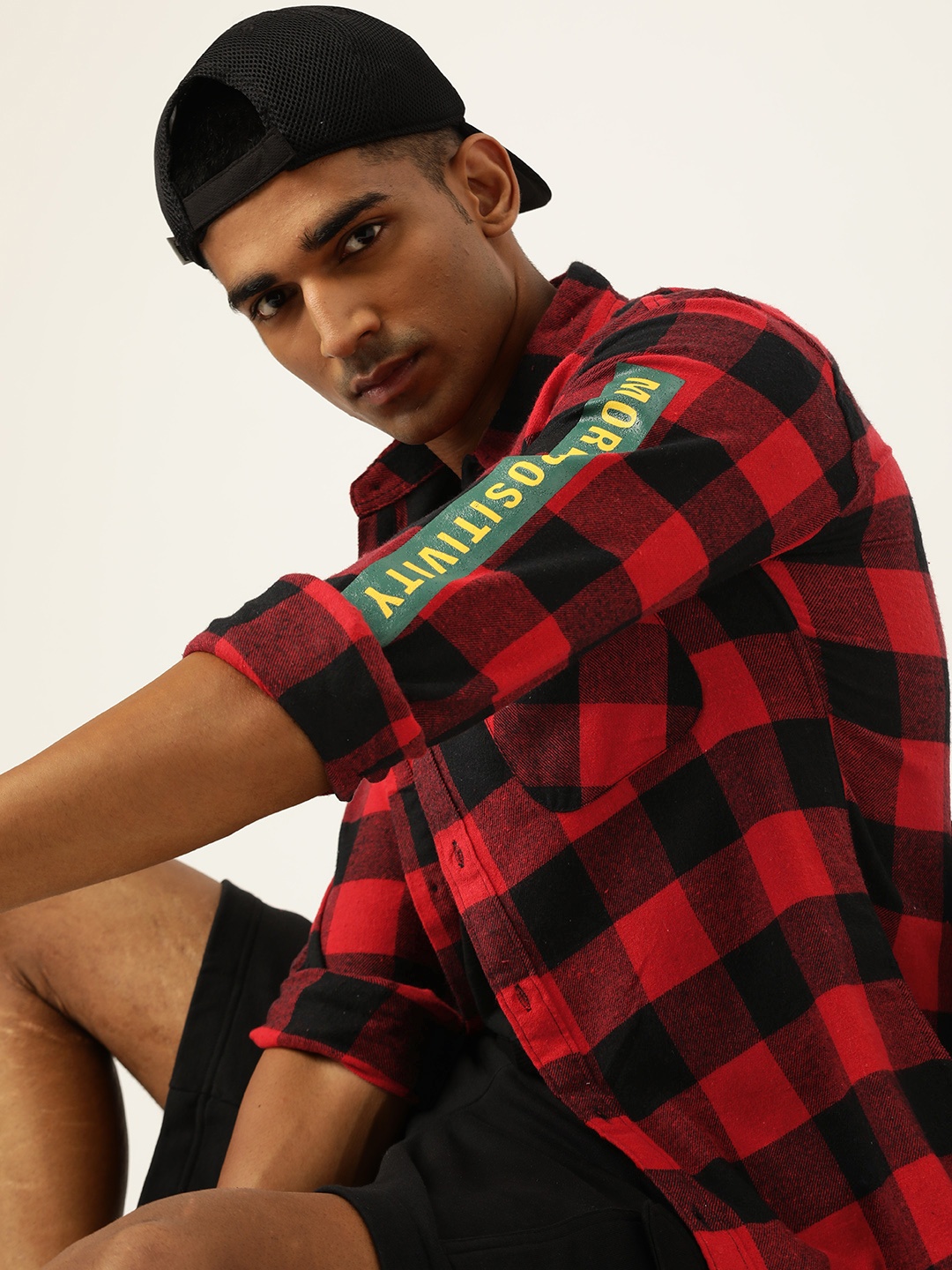 

Kook N Keech Men Red Buffalo Checks Checked Casual Shirt