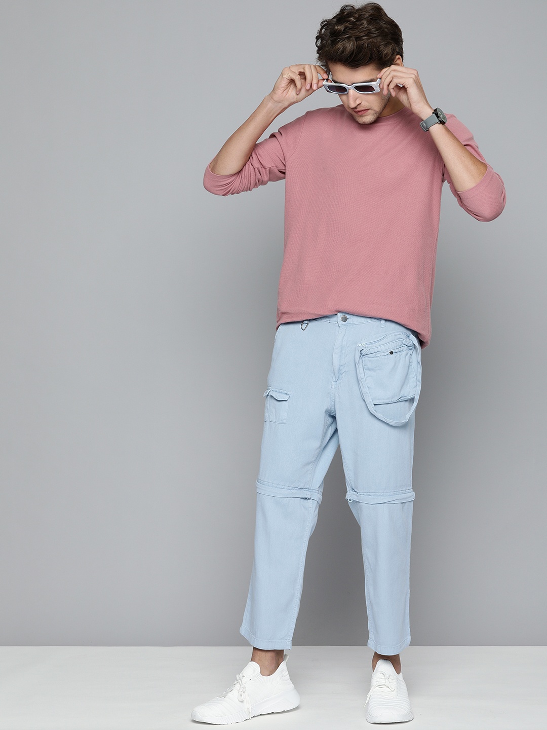

Kook N Keech Men Blue Convertible Chinos
