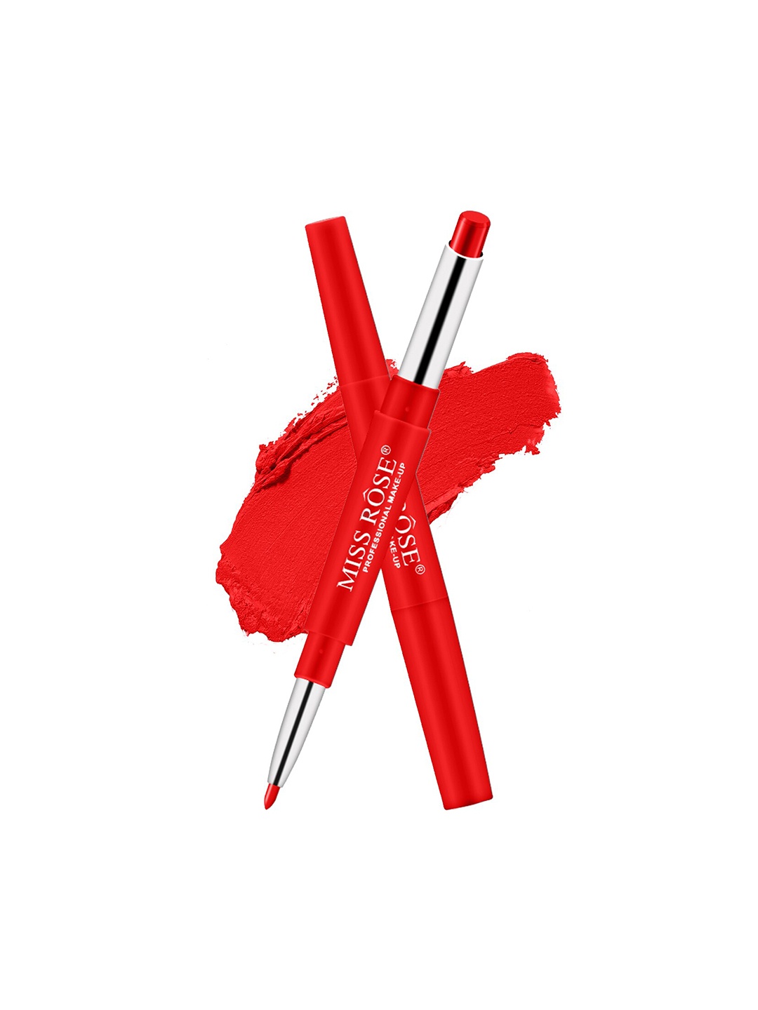 

MISS ROSE 2 In 1 Creamy Matte Lipstick Passion 35 - 20 Gm, Red