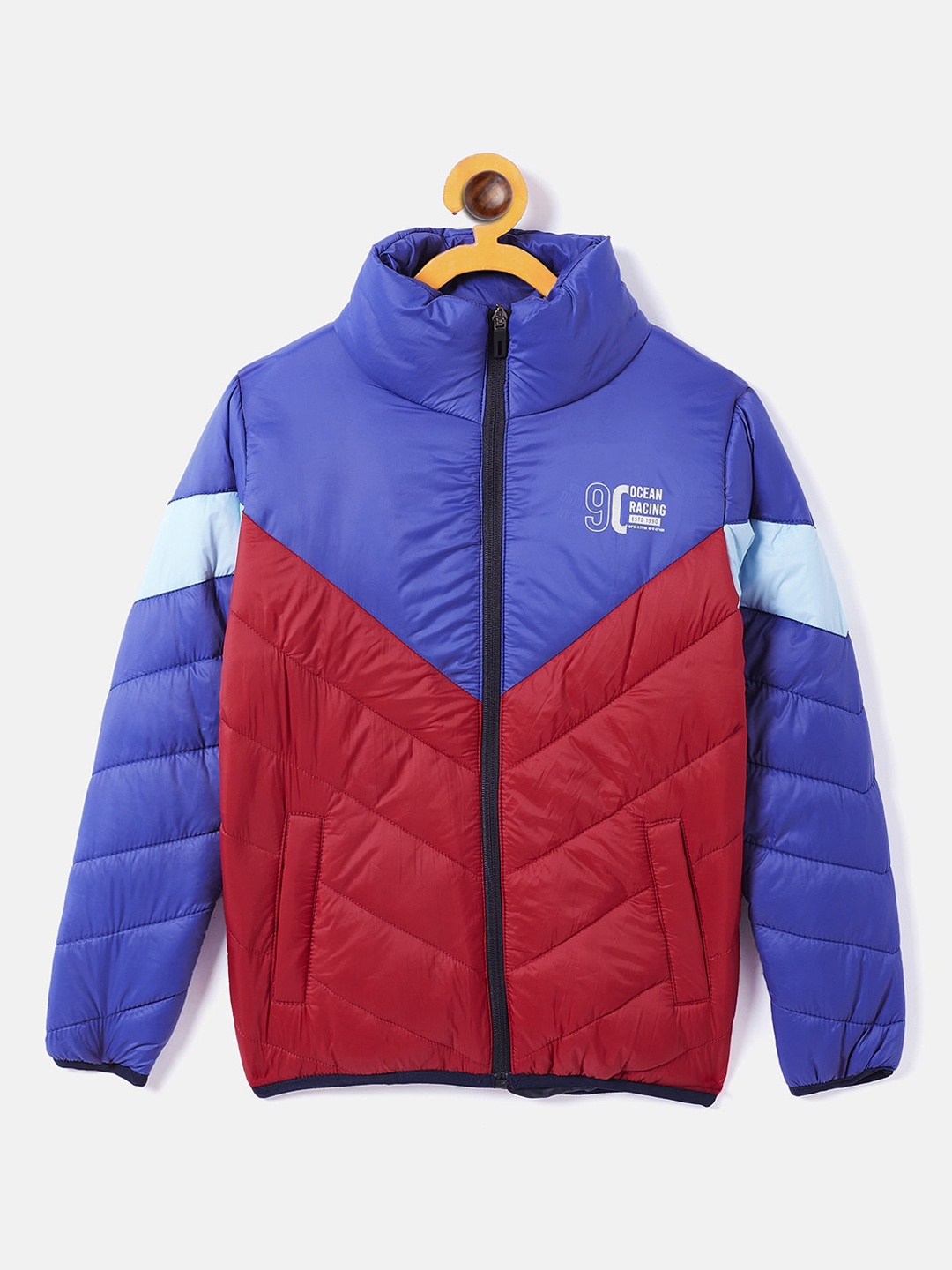 

Duke Boys Red Colourblocked Padded Jacket