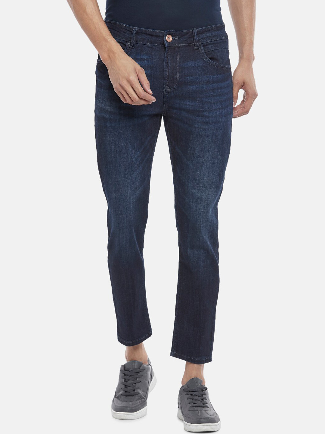 

SF JEANS by Pantaloons Men Blue Skinny Fit Cropped Jeans