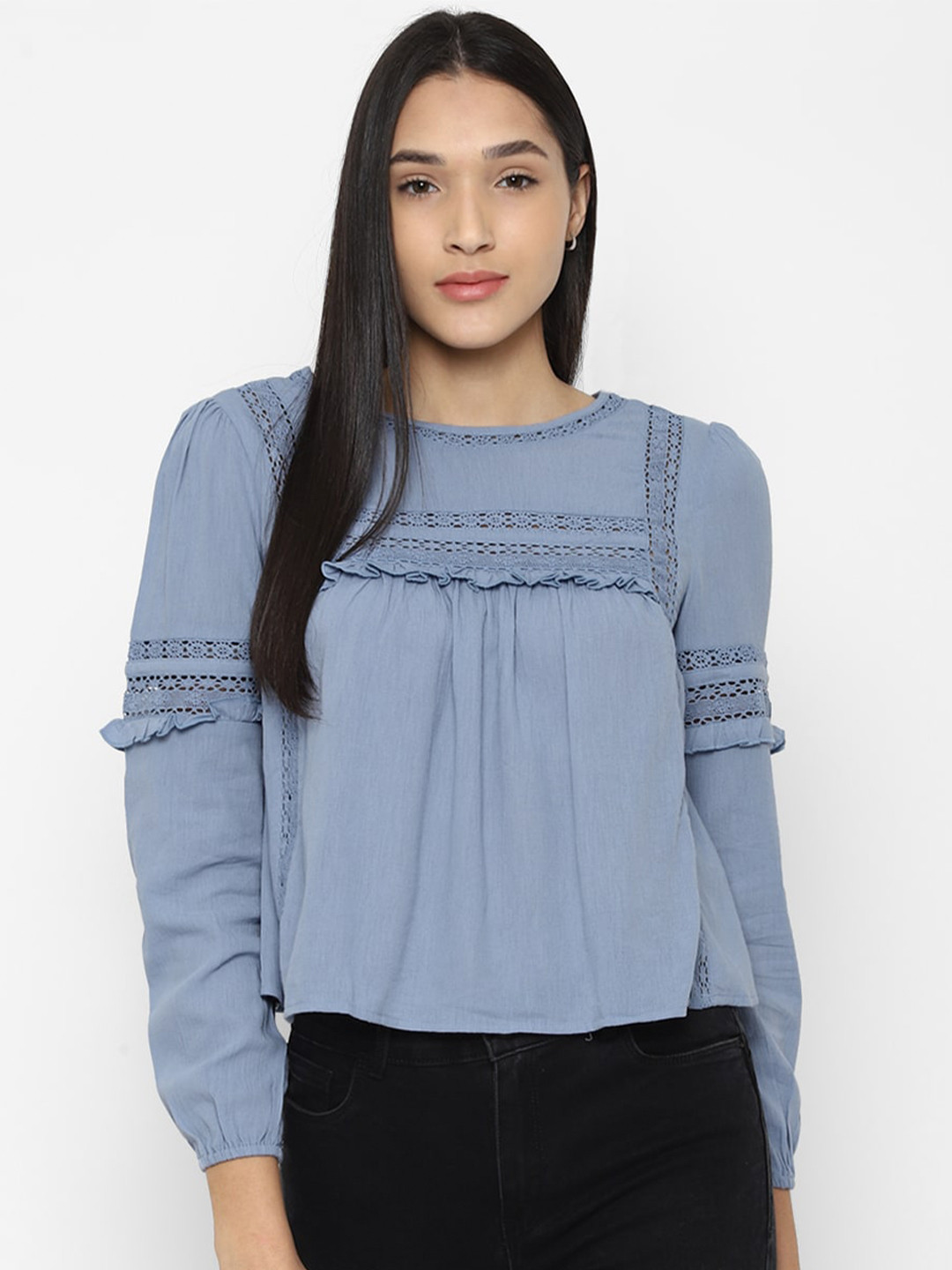 

AMERICAN EAGLE OUTFITTERS Blue Regular Top