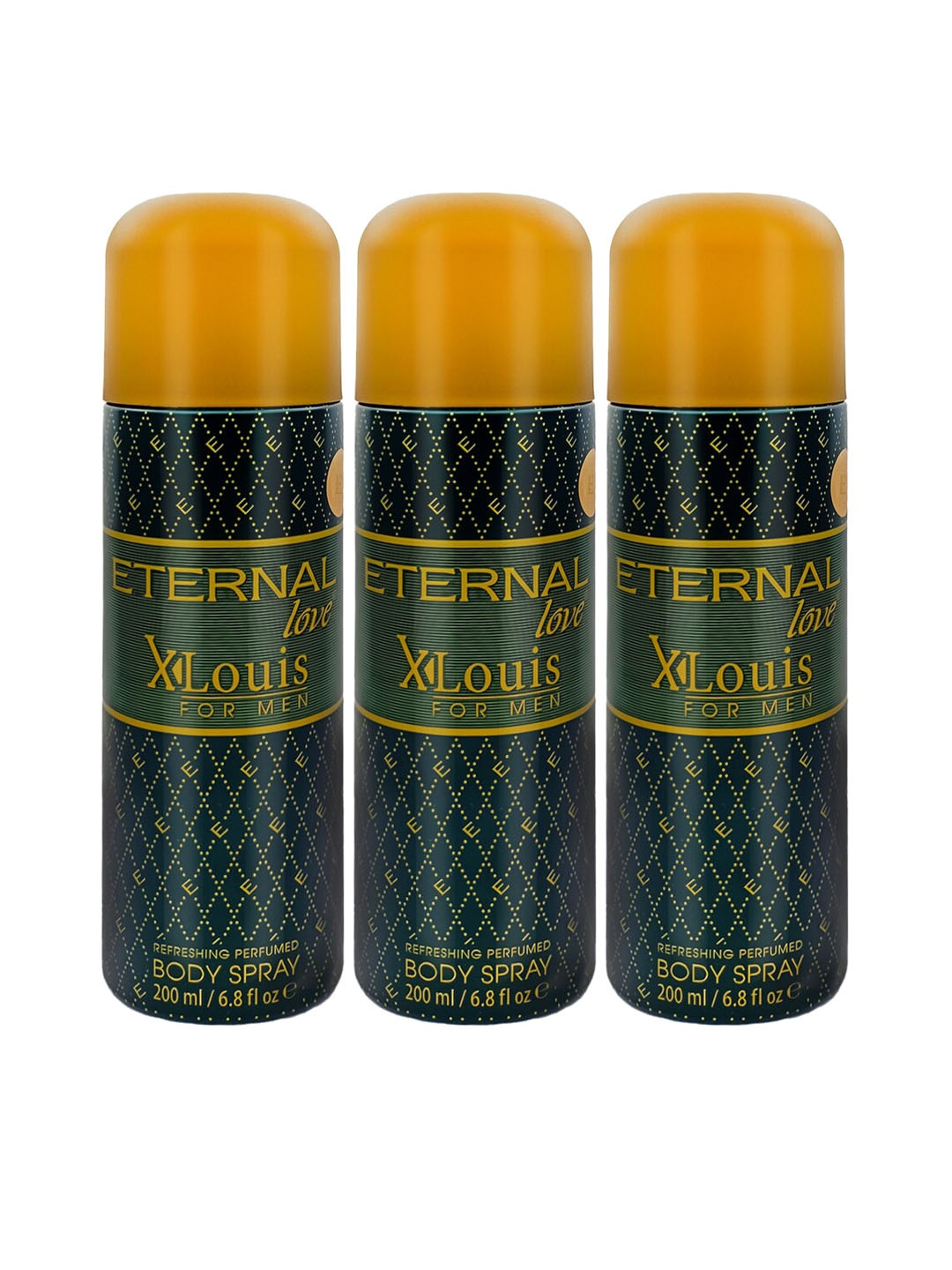 

ETERNAL Love Men Set Of 3 X-Louis Deodorant Bodyspray, Green