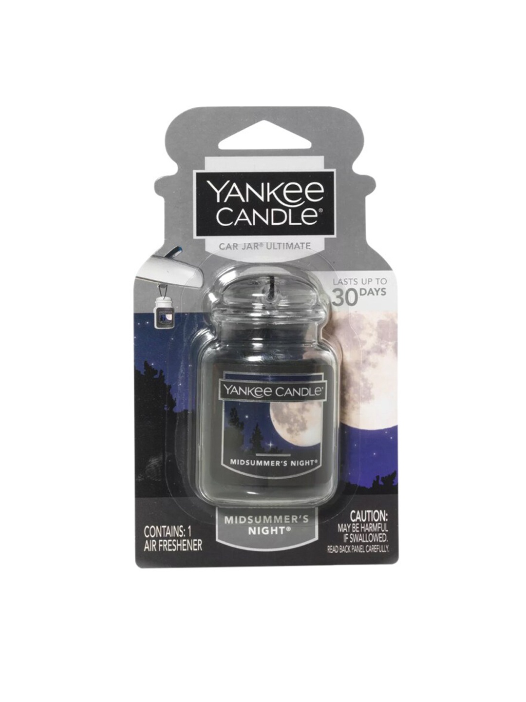

YANKEE CANDLE Car Jar Ultimate Midsummers Night Candle, Transparent