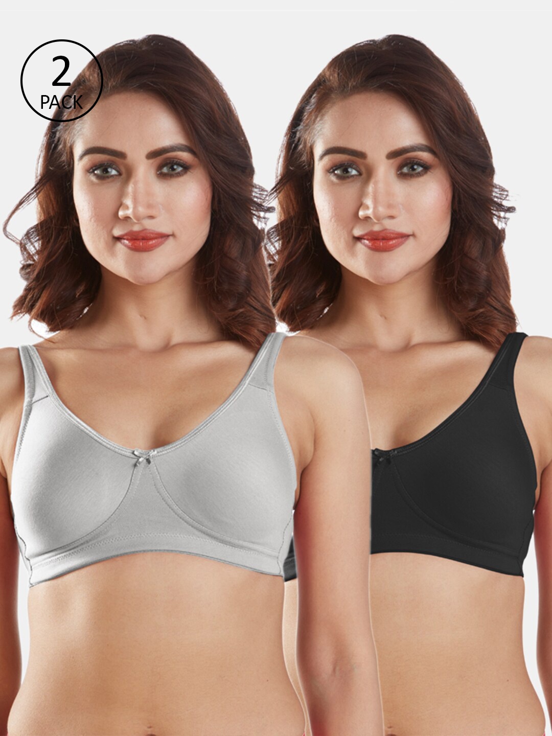 

Sonari Set Of 2 Grey & Black Bra