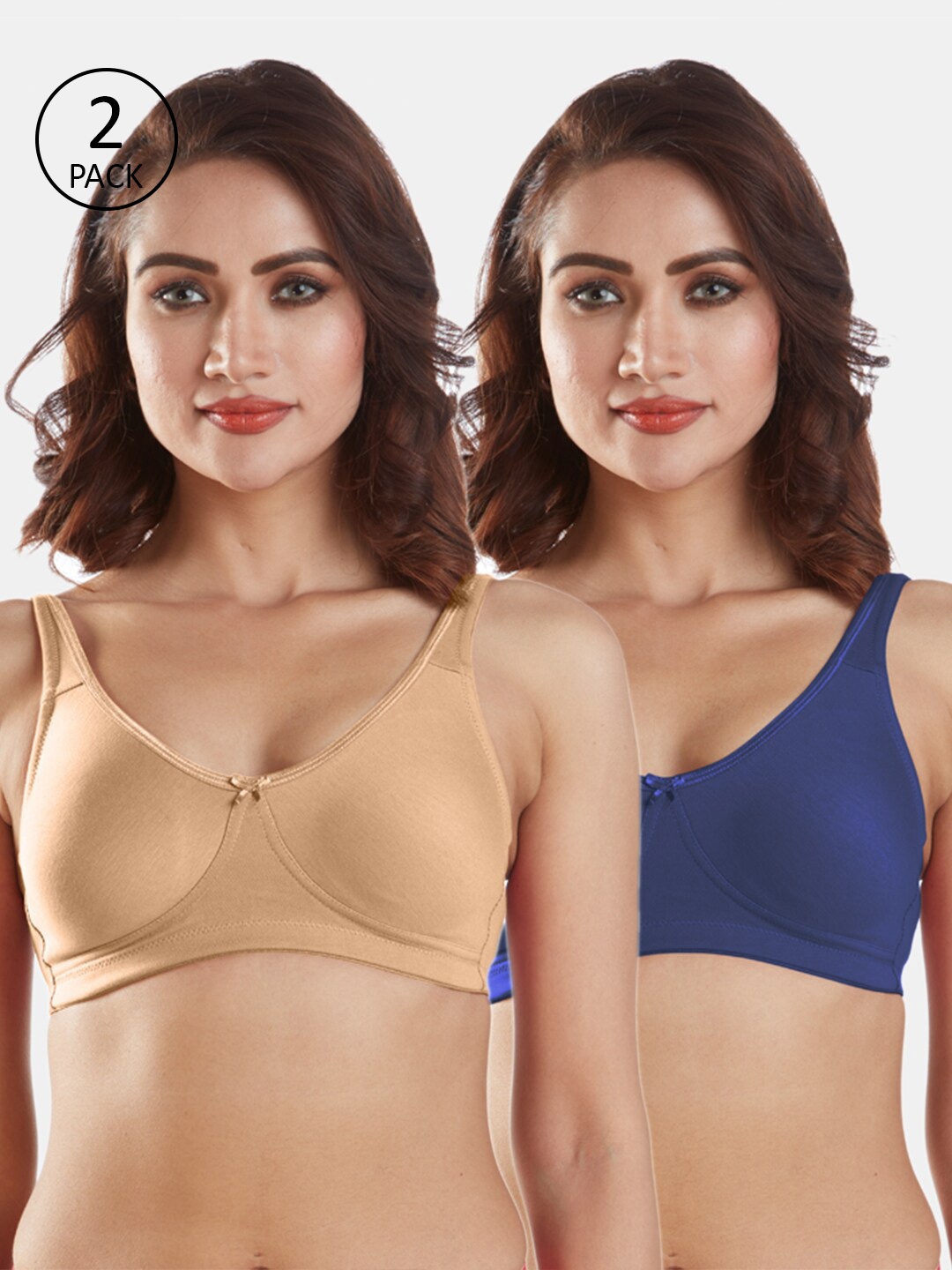 

Sonari Pack Of 2 Nude-Coloured & Blue Bra