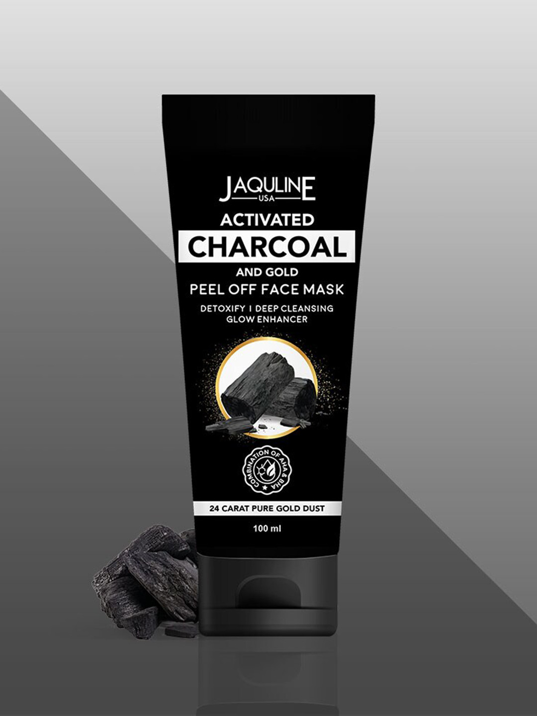 

Jaquline USA Black Charcoal Gold Peel Off Mask