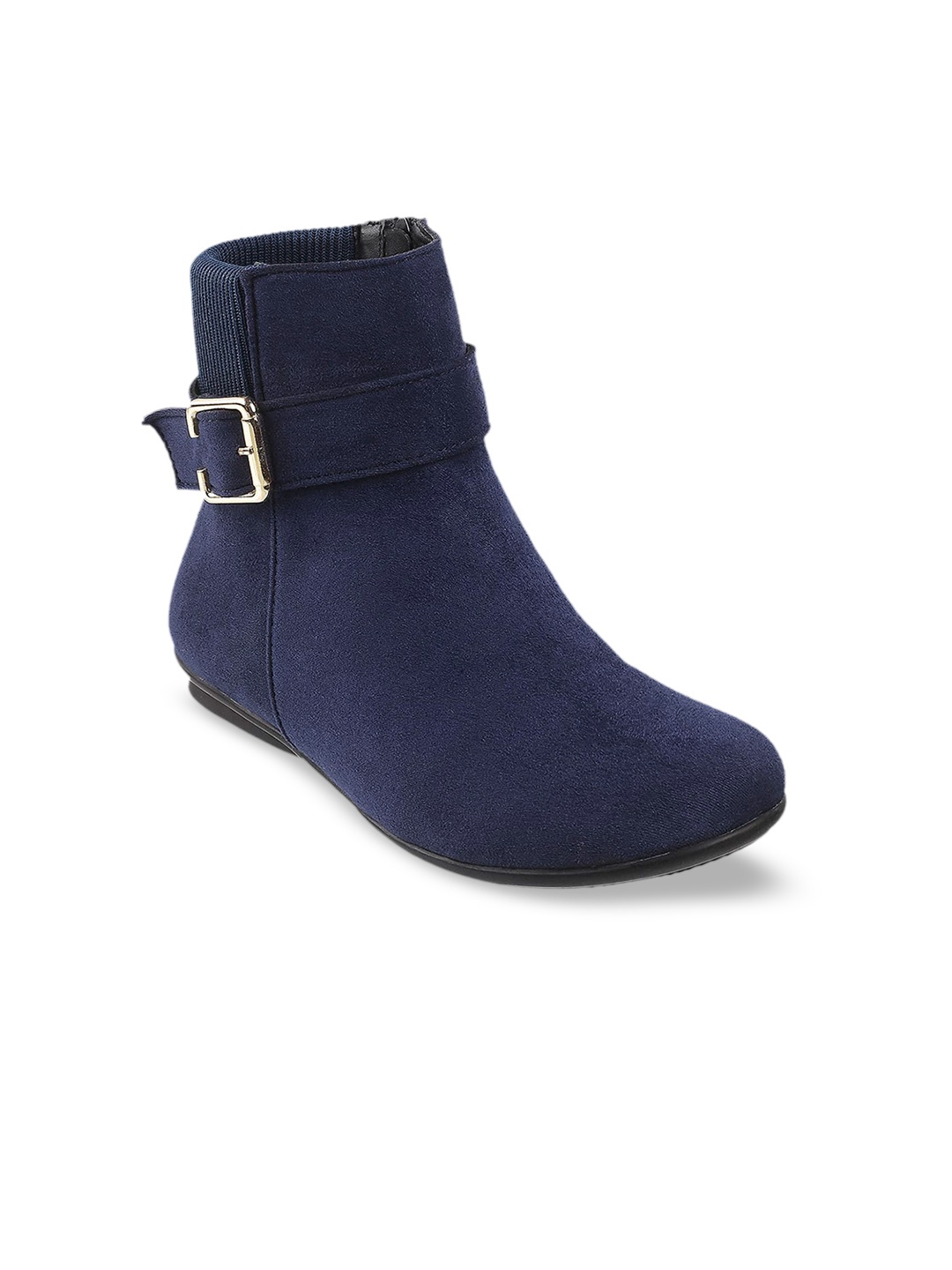 

Metro Women Blue Embellished Ballerinas with Buckles Flats