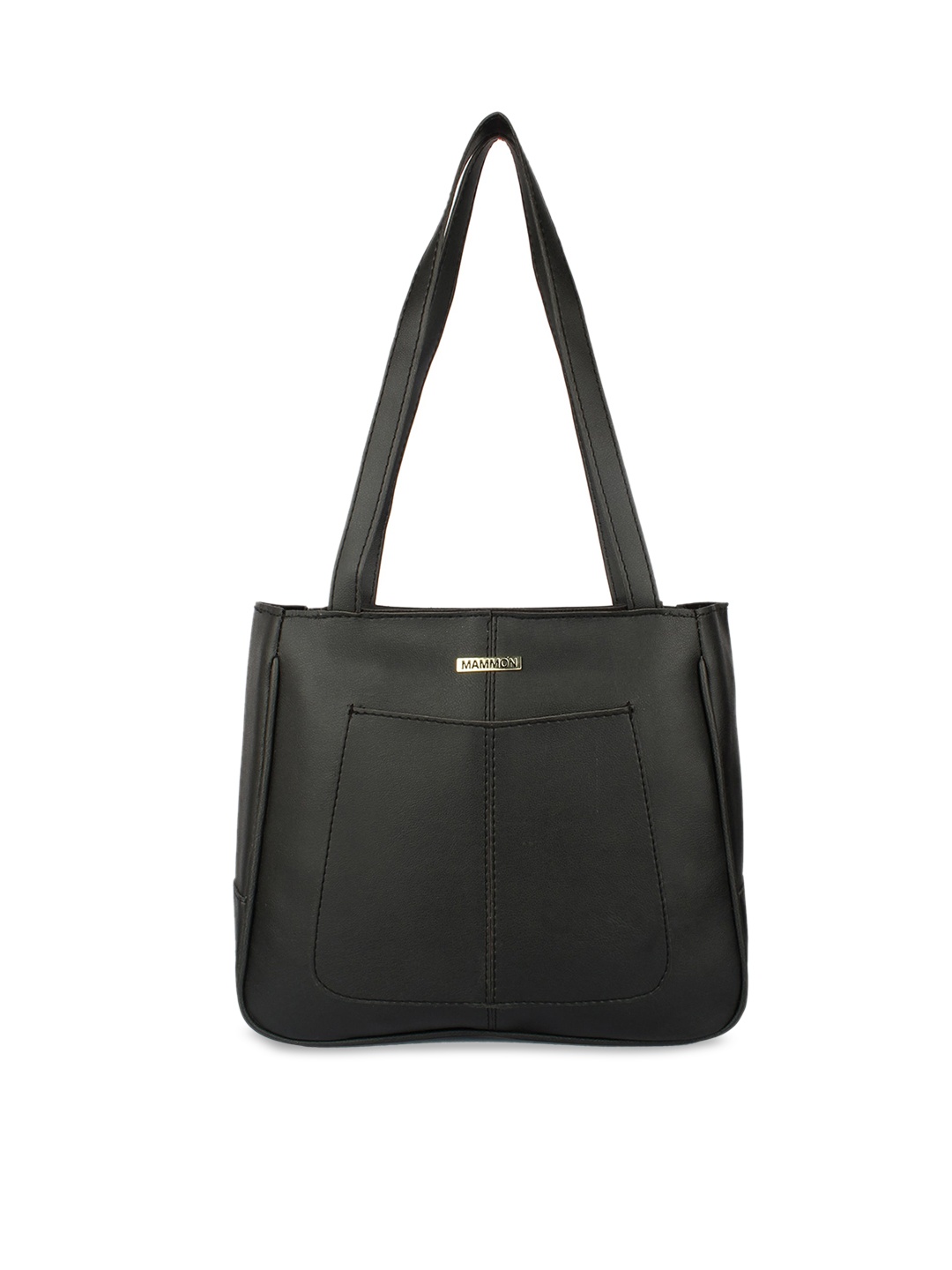 

MAMMON Black Structured Shoulder Bag