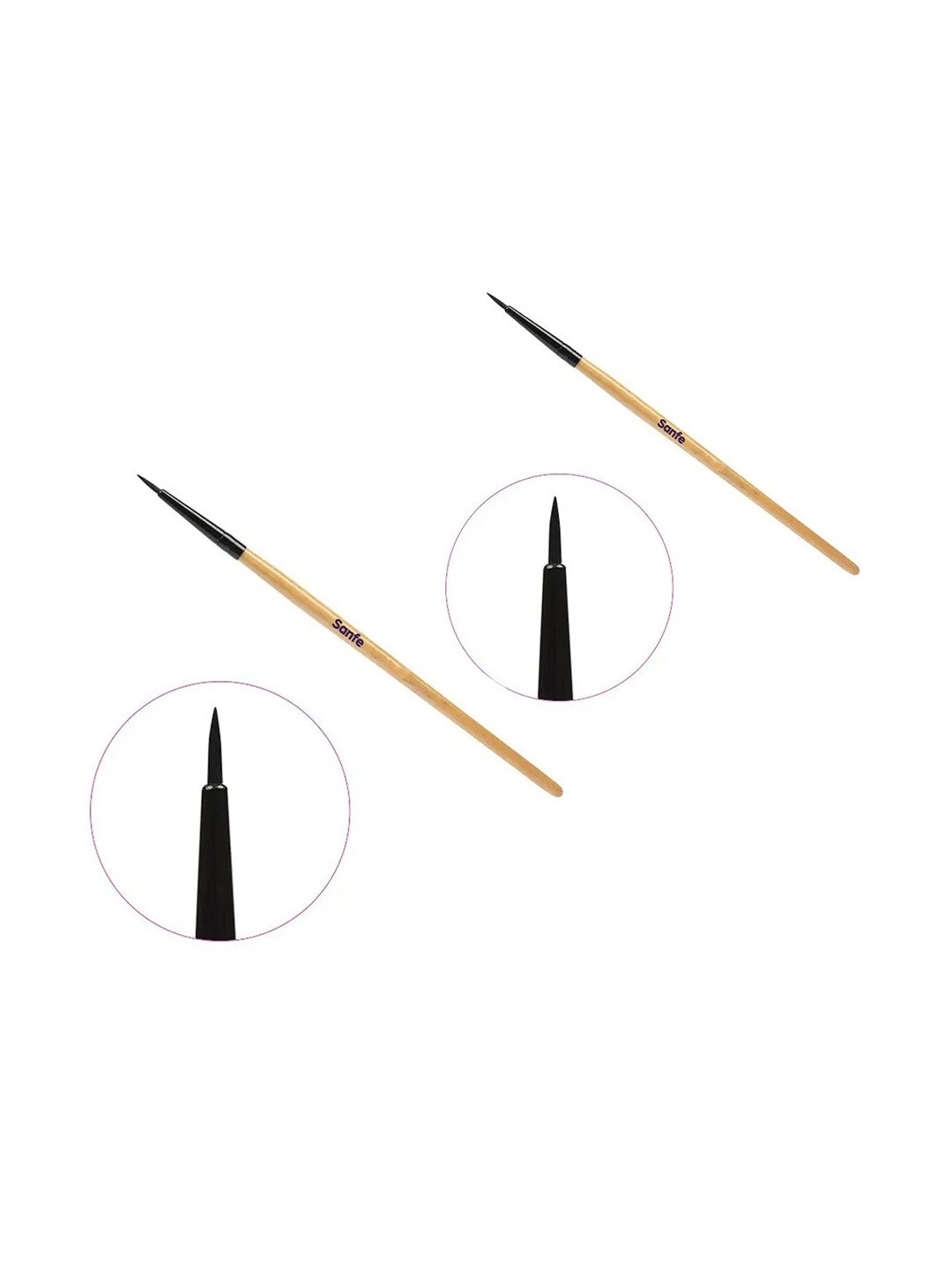 

Sanfe Set of 2 Selfly Eyeliner Makeup Brushes, Beige