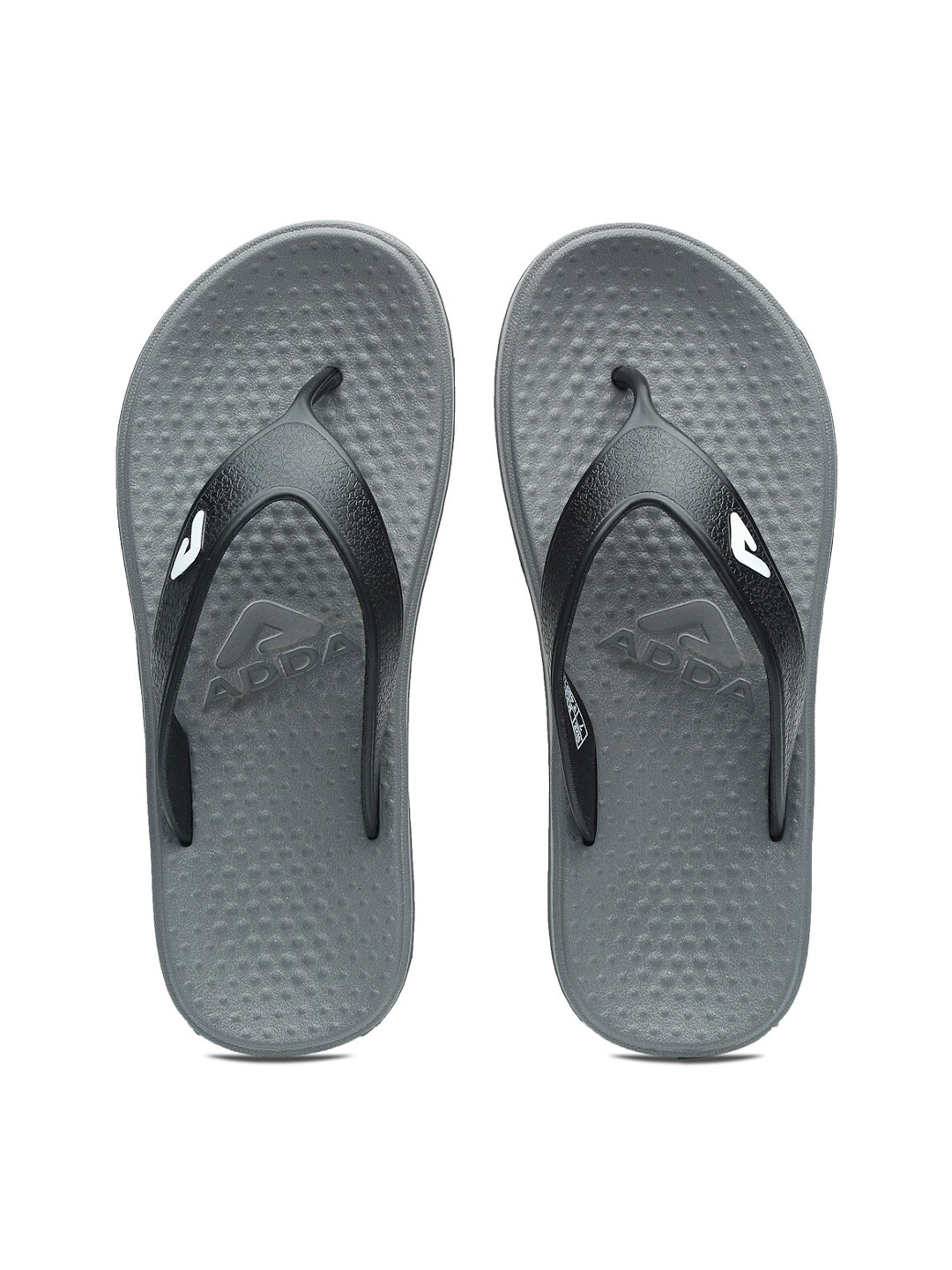 

Adda Men Grey & Black Rubber Thong Flip-Flops