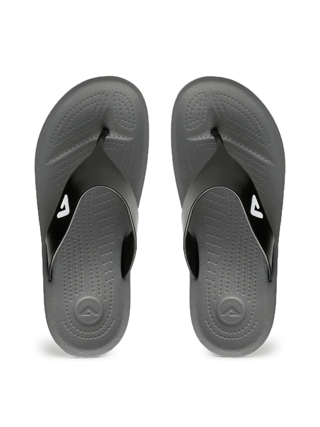 

Adda Men Grey & Black Rubber Thong Flip-Flops