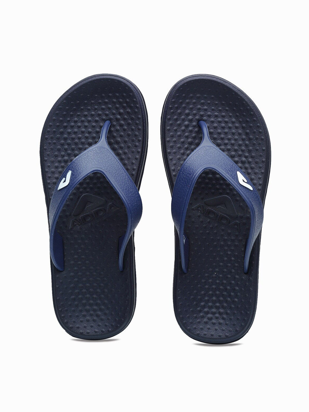 

Adda Men Navy Blue Rubber Thong Flip-Flops