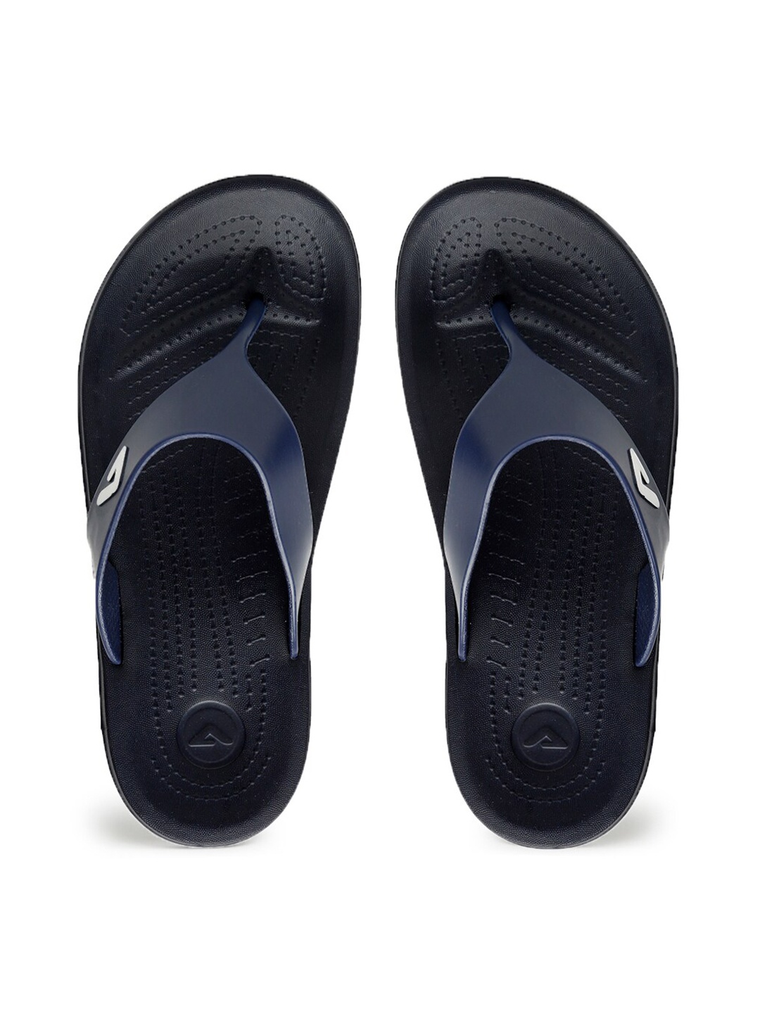 

Adda Men Navy Blue Rubber Thong Flip-Flops