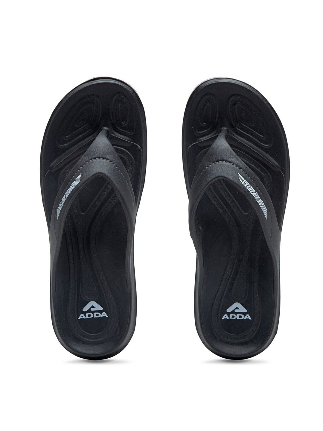 

Adda Men Black Rubber Thong Flip-Flops