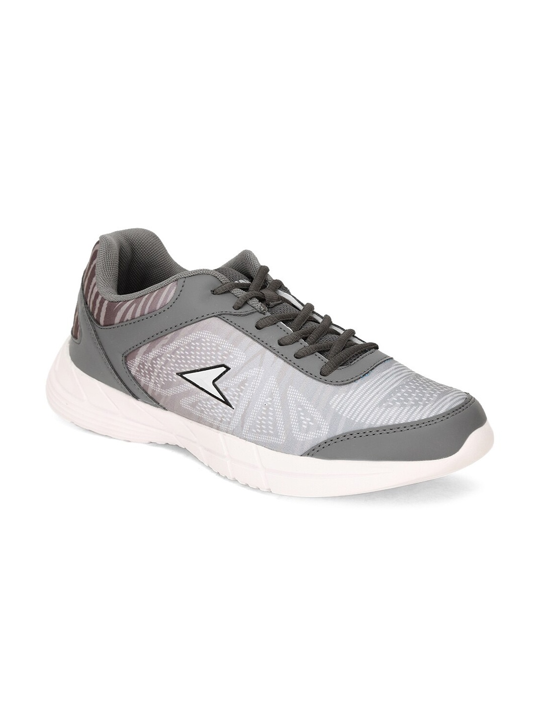 

Power Men Grey & White Running Shoes