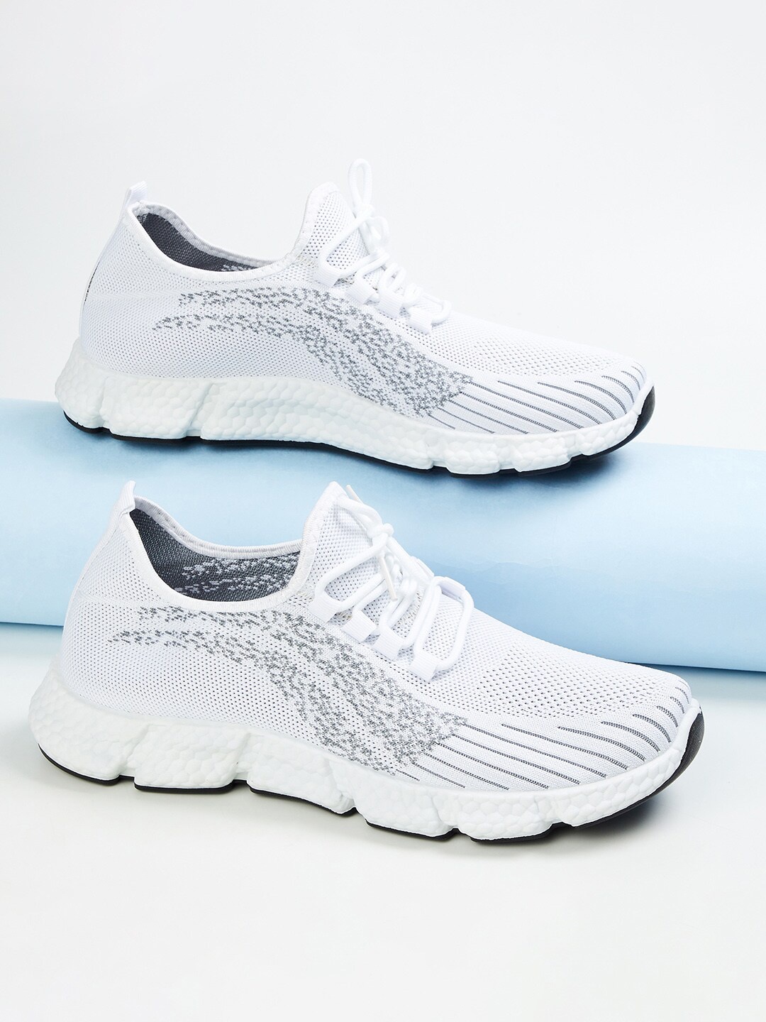 

Forca by Lifestyle Men White Woven Design Sneakers