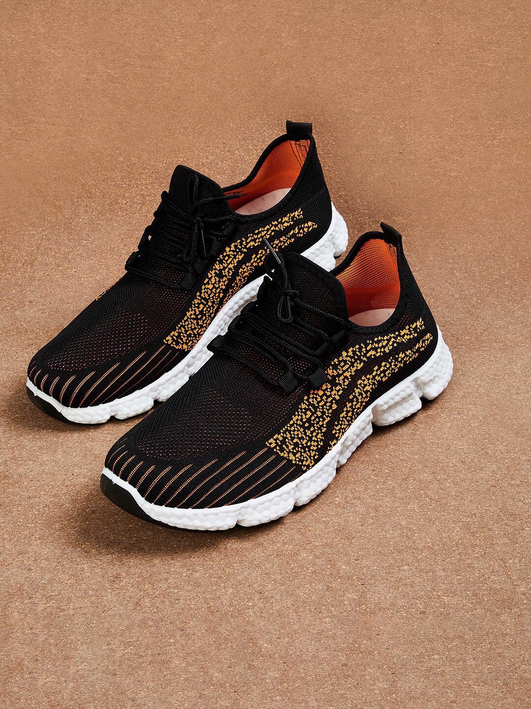 

Forca by Lifestyle Men Black Woven Design Sneakers