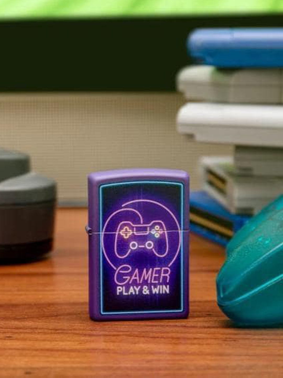 

Zippo Purple & Blue Gamer Design Pocket Lighter