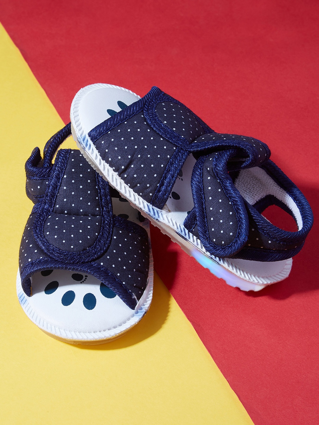 

CHiU Kids Navy Blue Printed LED Light Sandal with Musical Sound