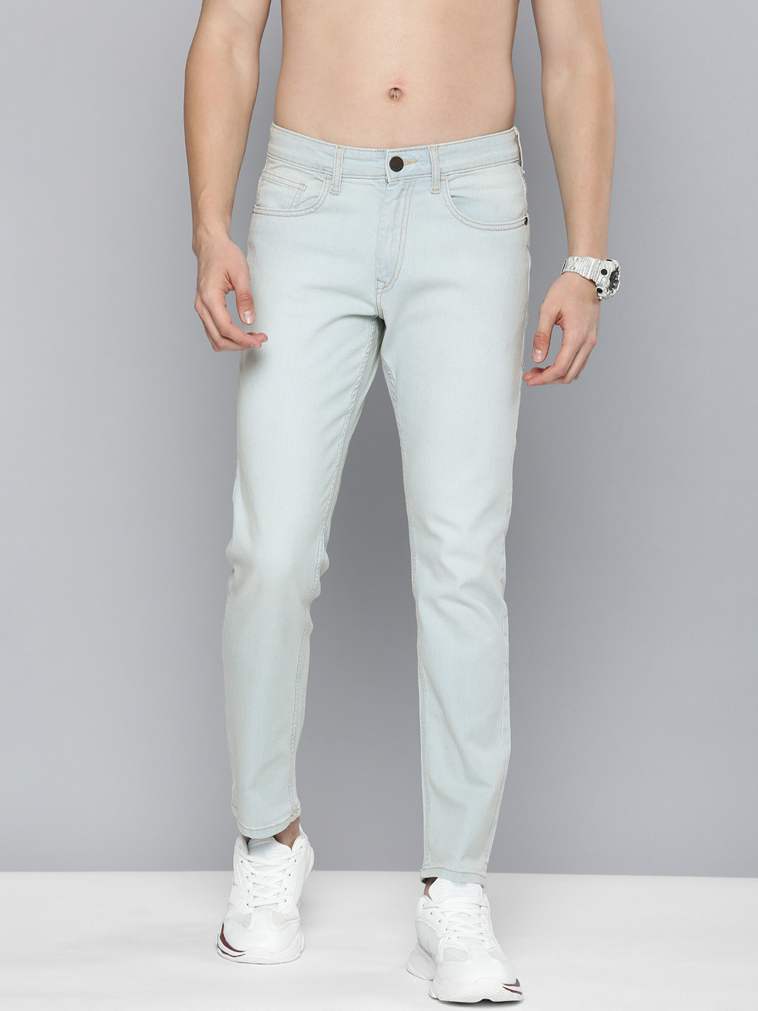 

HERE&NOW Men Blue Stretchable Jeans