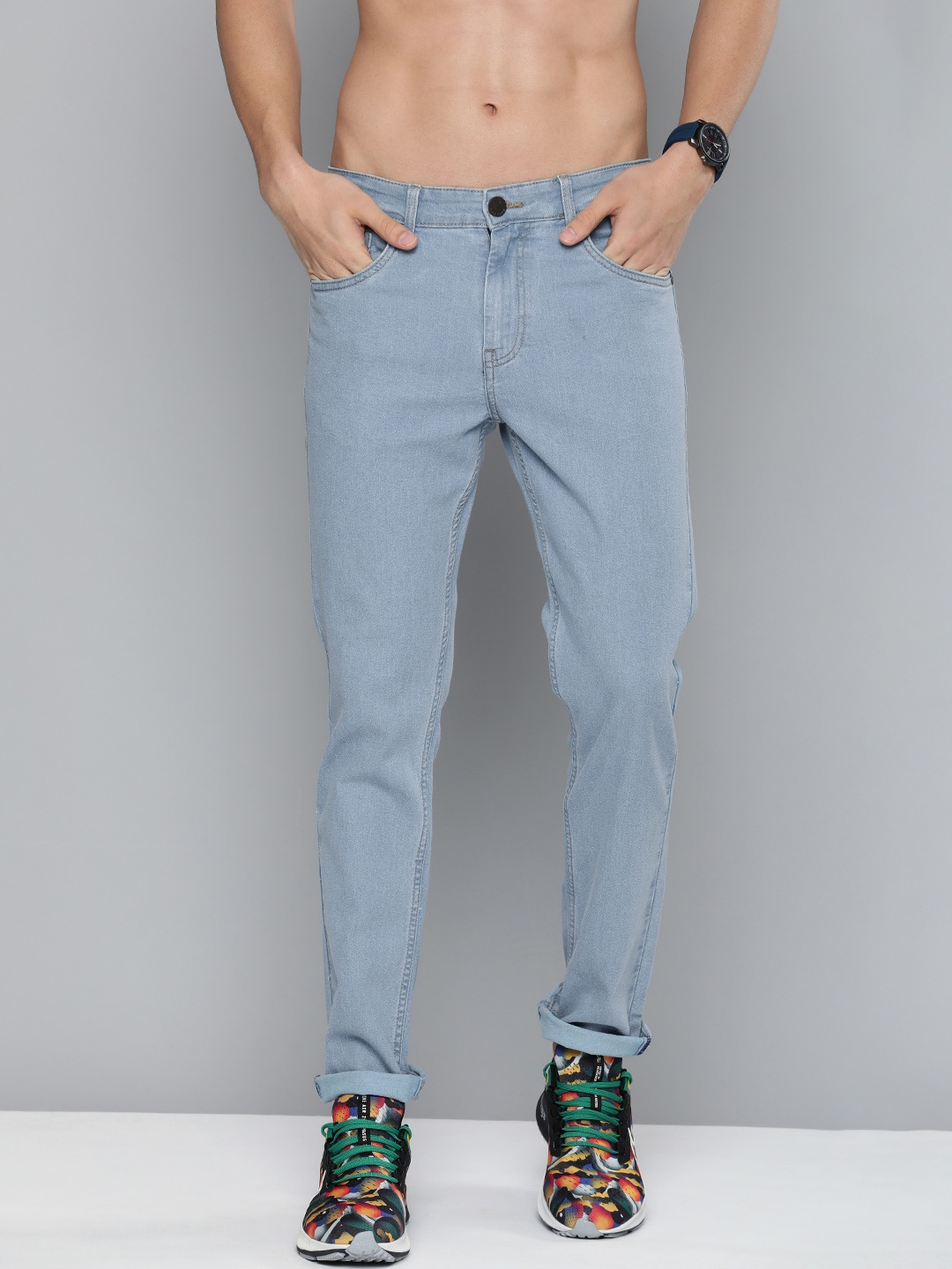 

HERE&NOW Men Blue Slim Fit Stretchable Jeans