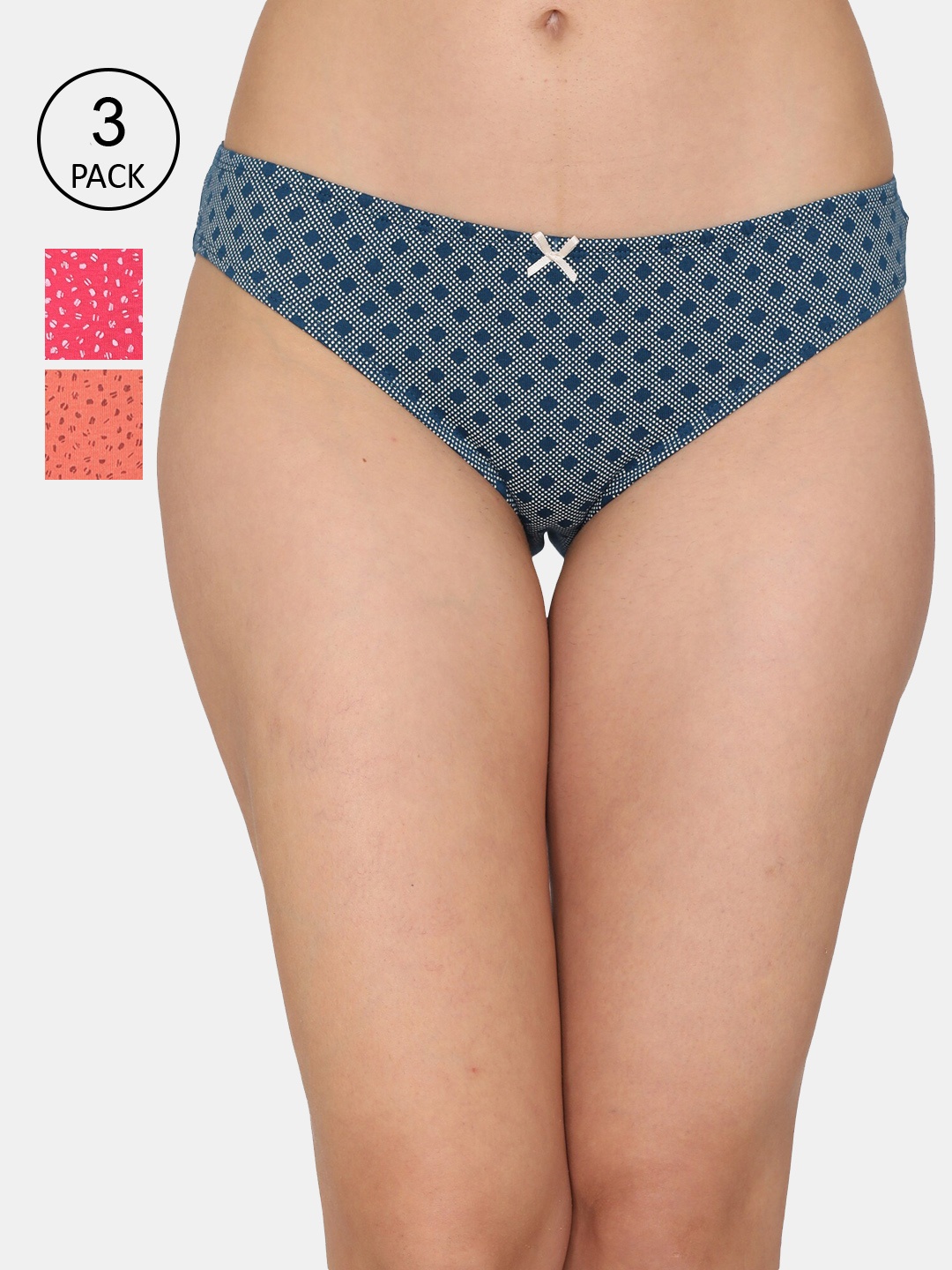 

Rosaline by Zivame Woman Pack Of 3 Multi Bikini Briefs